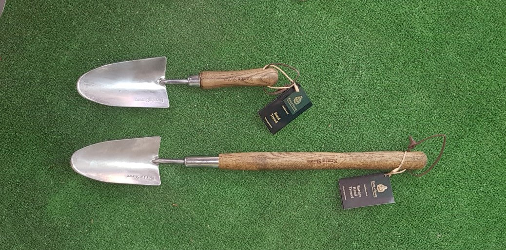 Border Hand Trowel - Kent & Stowe, long & short handle