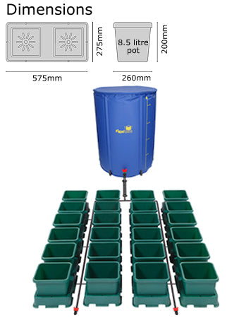 AutoPot Easy2Grow 24 x 8.5 litre Pot System with FREE NUTRIENT