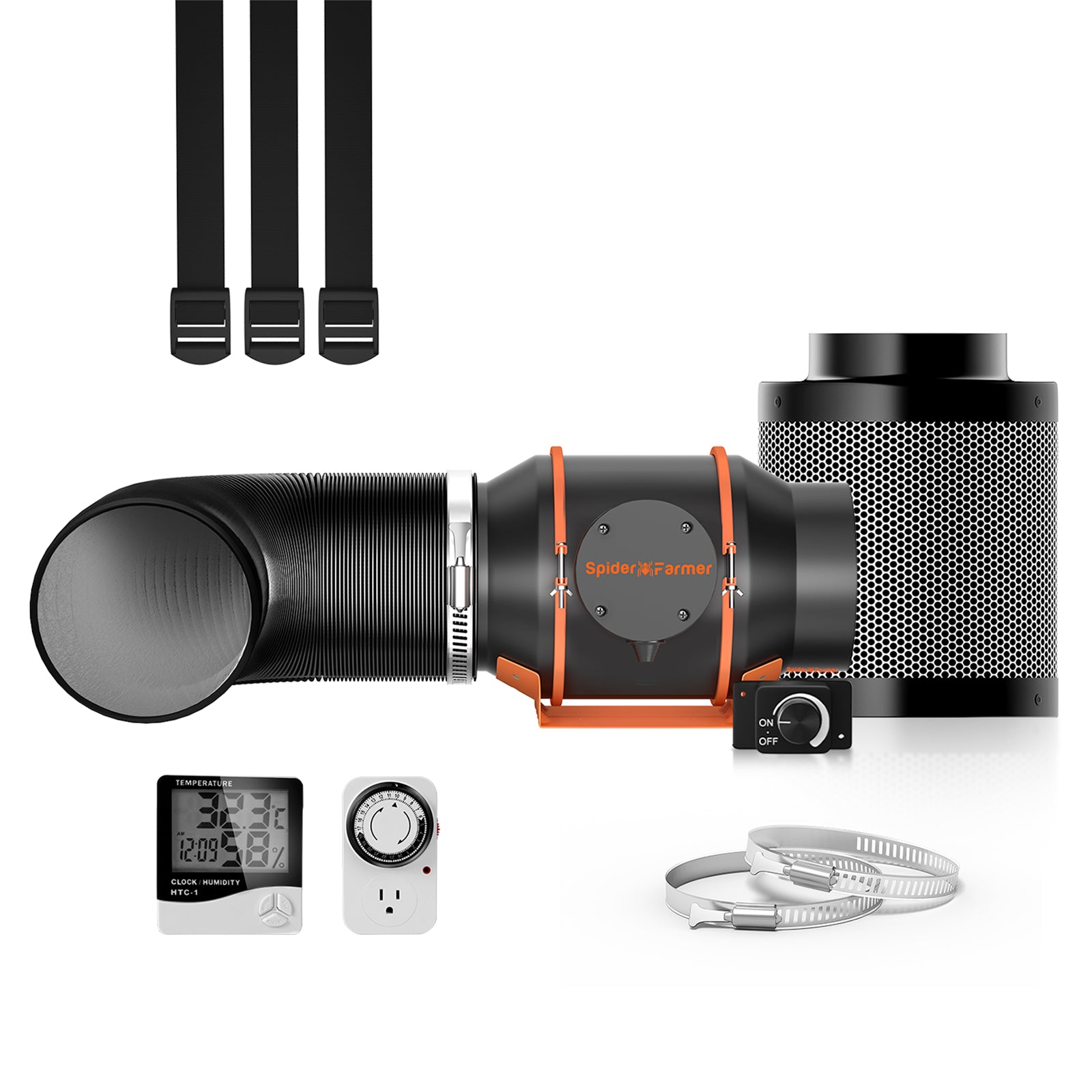 Inline Fan and carbon filter Kit SF