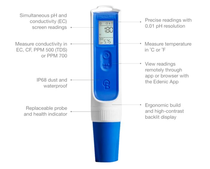 ONE Pen Bluelab (EC, pH & temp)